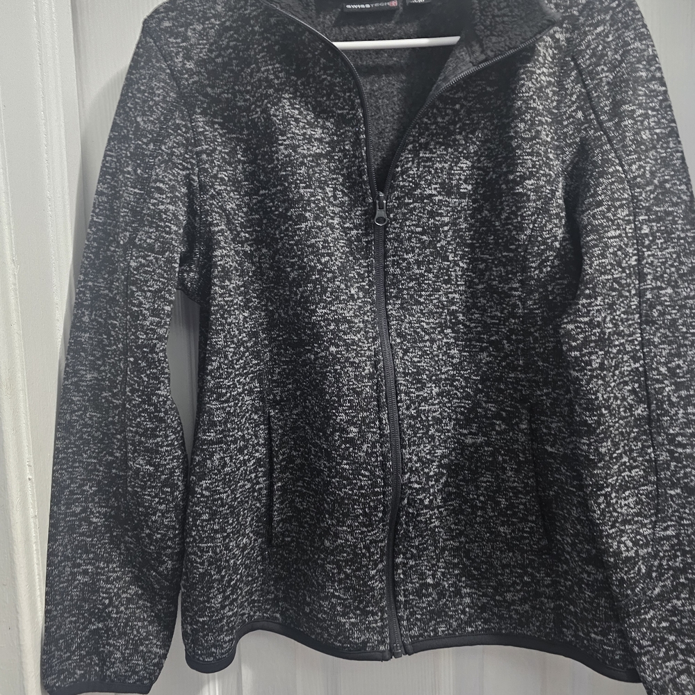 Swiss Tech Kids Black and Gray Zip-Up Jacket